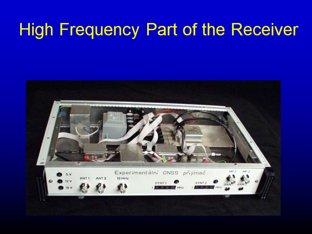 High Frequency Part of the Receiver